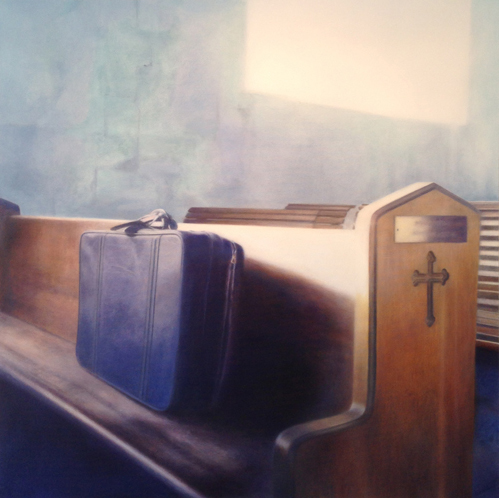 St. Raymond's Amboy, CA Painting by Realist Painter Deborah Martin